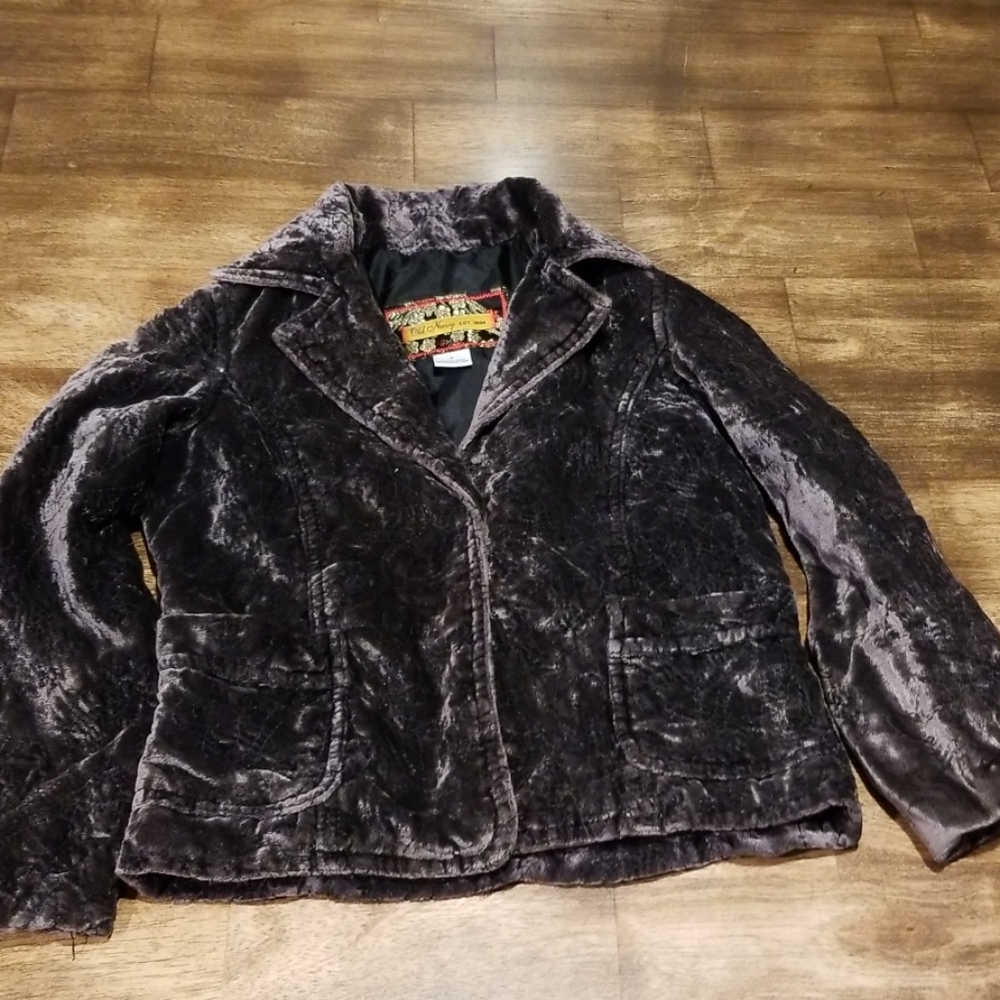 Girl's Velvet Blazer Jacket - Old Navy